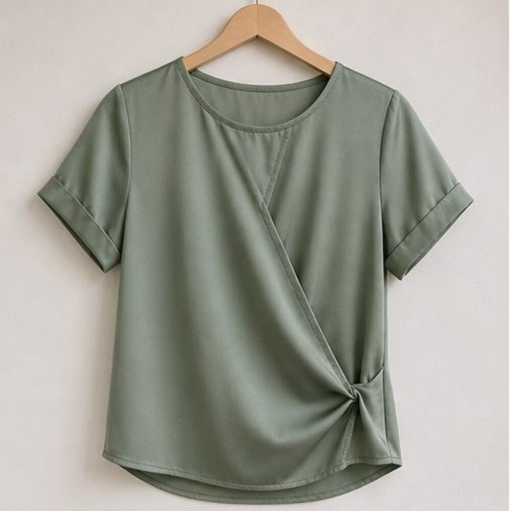 Sage Ruffle Blouse